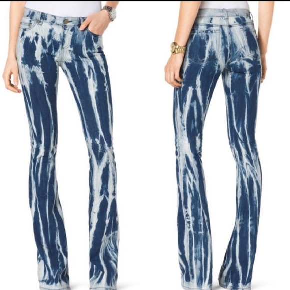 Michael Kors Denim - Michael Kors Tie Dye Acid Wash Flare Jeans Size 2 NWT